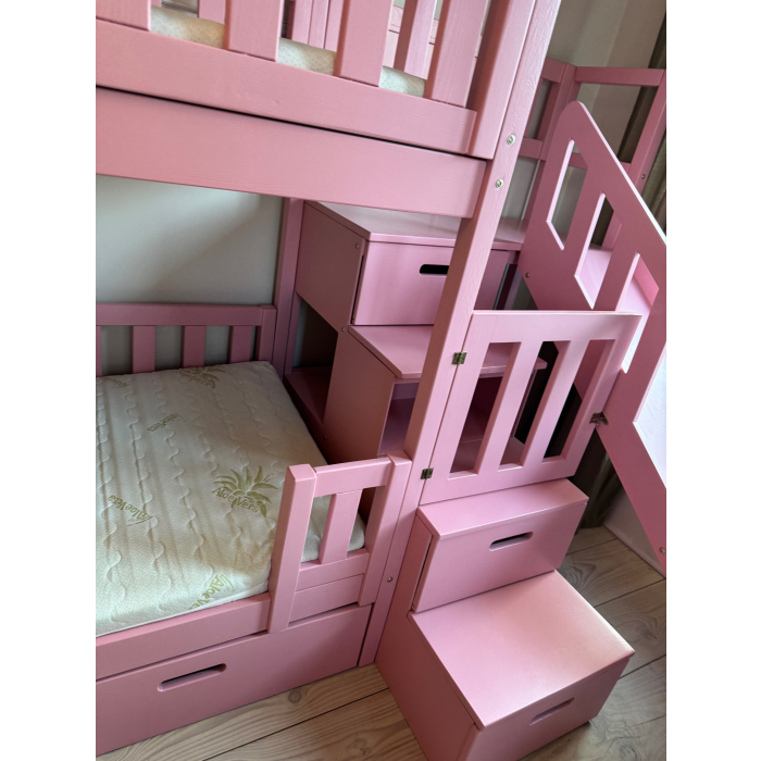 Rosa Etagenbett für kleine Schwestern